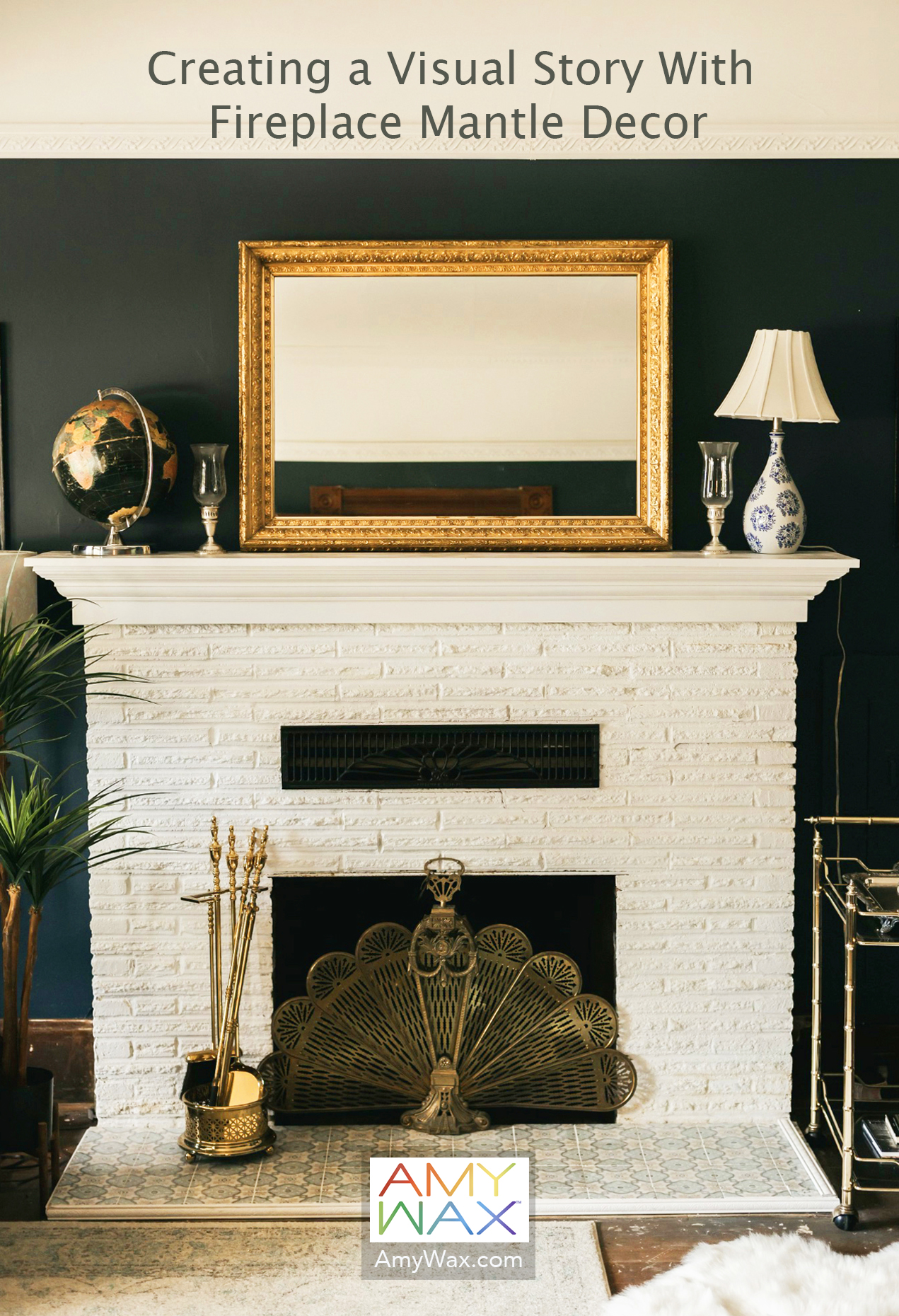 fireplace mantle decor 