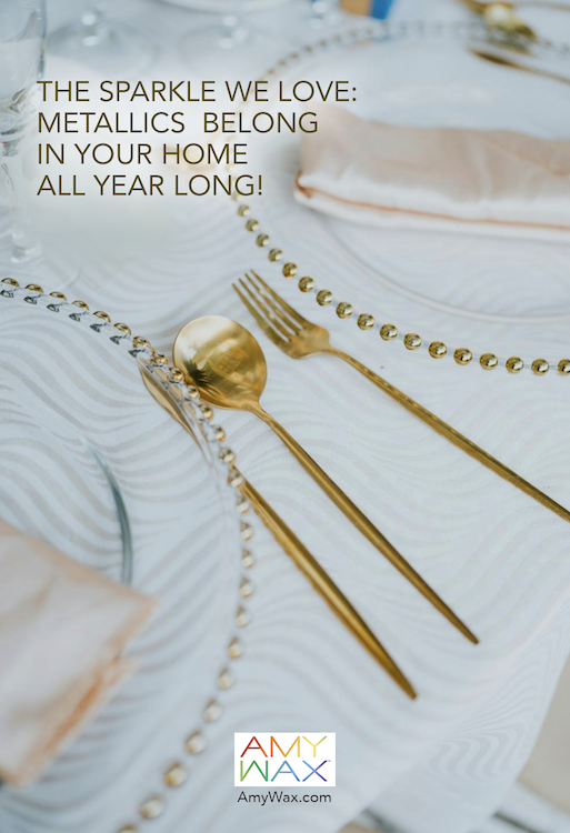 metallic home décor