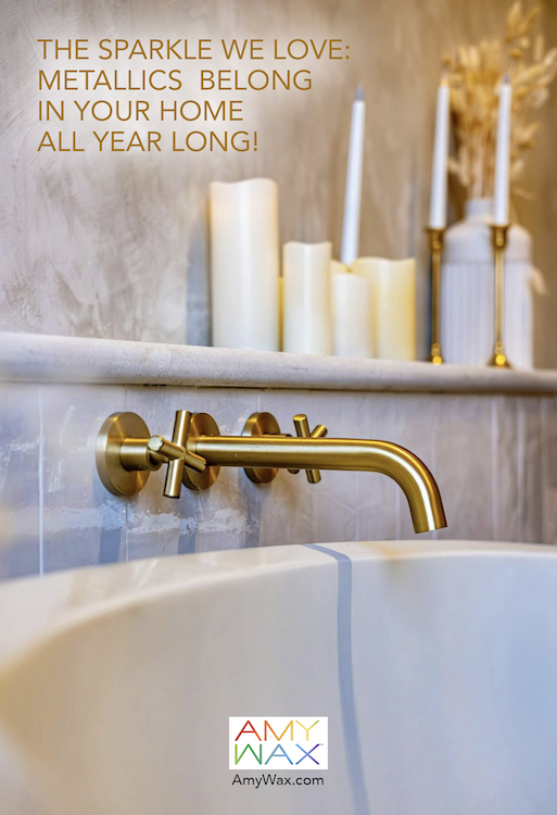 metallic home décor