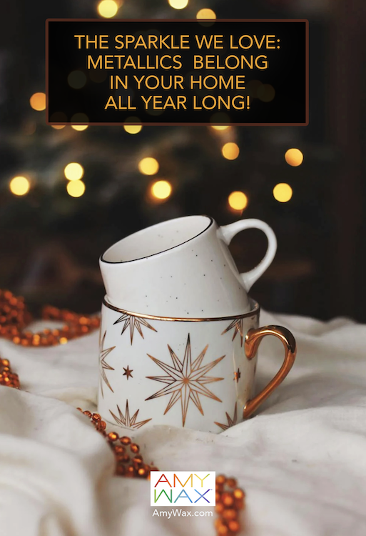 metallic home décor