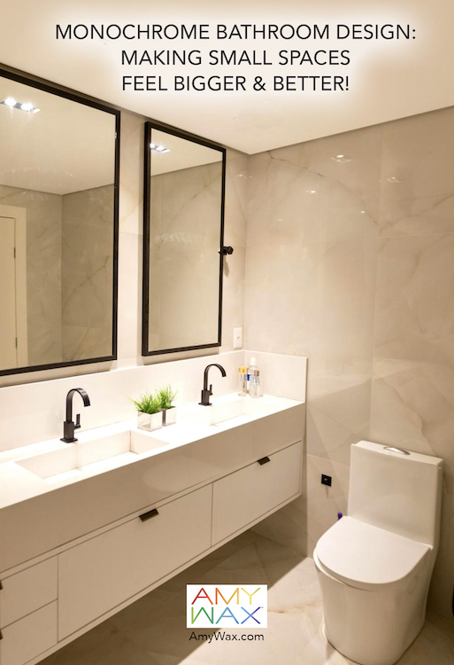 monochrome bathroom design 